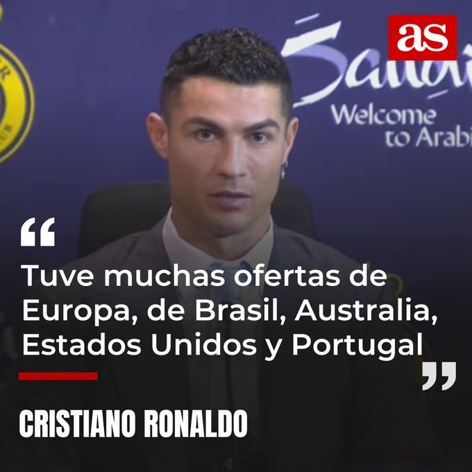 LeonelXPR's tweet photo. @SomosAnalistas_ Pero si ayer nos dijo CR7 que tuvo muchas ofertas de Europa 😹 https://t.co/l7XVhbnbbb