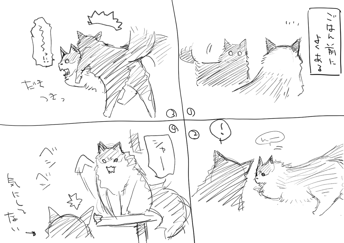 こぐまはひなが好き
ひなは嫌がりつつもたまに舐めてあげたりしてる 