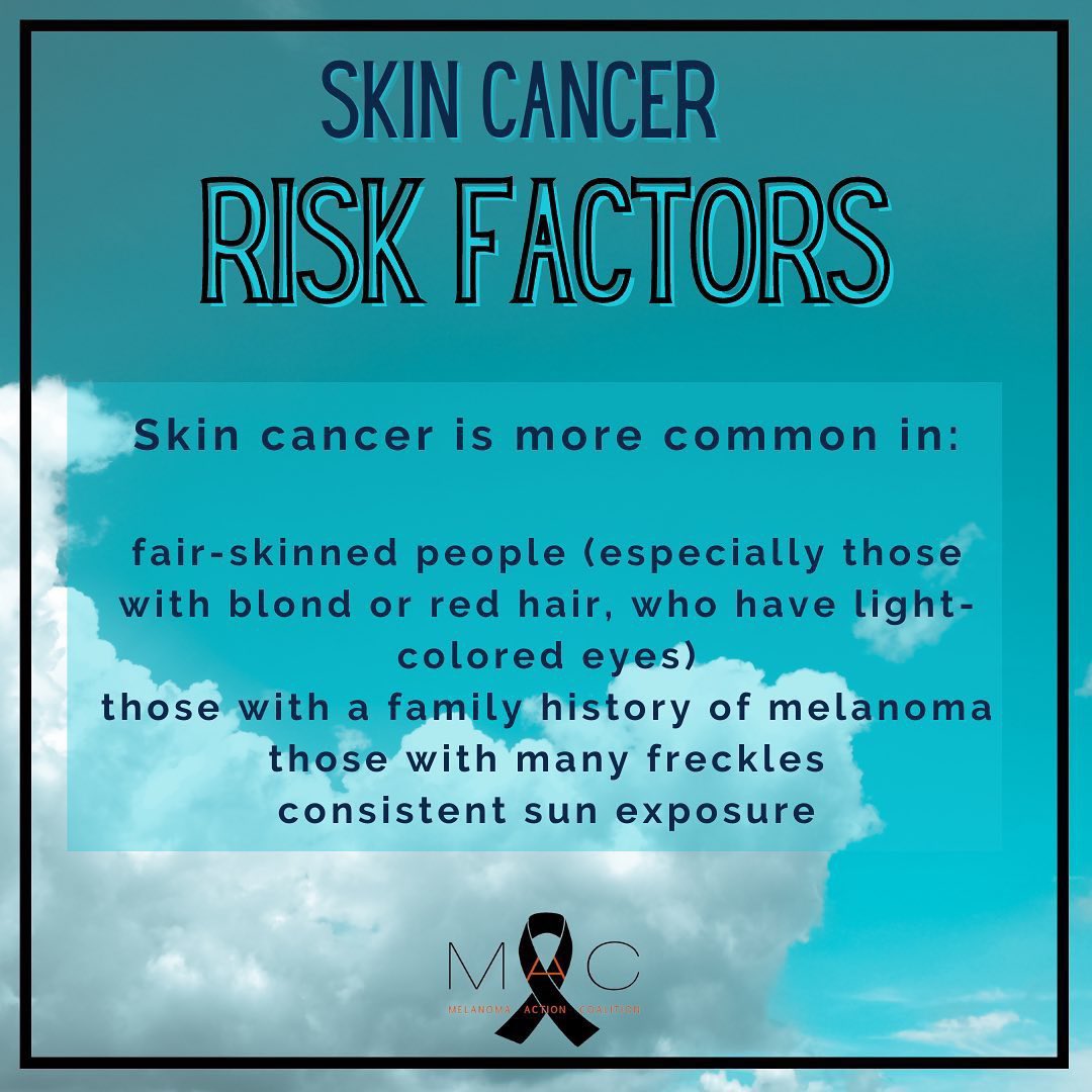 MelanomaAction's tweet photo. Knowing you are at risk can help with #sunsafety decision making!

86% of Melanomas may be preventable with some thoughtfully planning and preventative measures. https://t.co/bvSRJte6OO