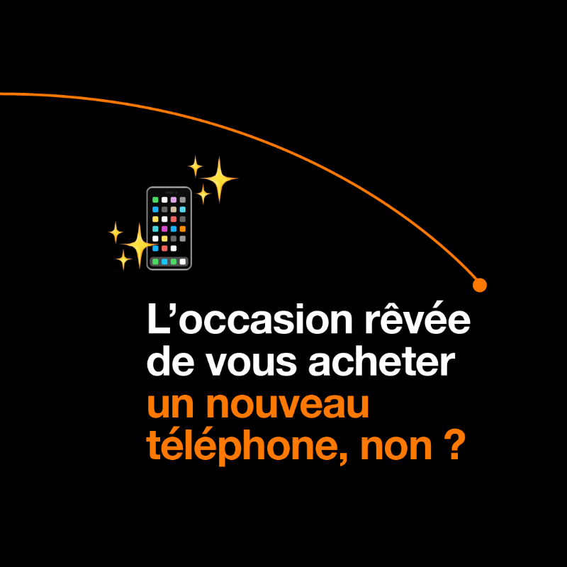 Orange_France's tweet photo. Vous pensez que votre ancien mobile n'a aucune valeur ? Faux 😉 Jusqu’au 1er février, on reprend tous vos mobiles, fonctionnels ou non.