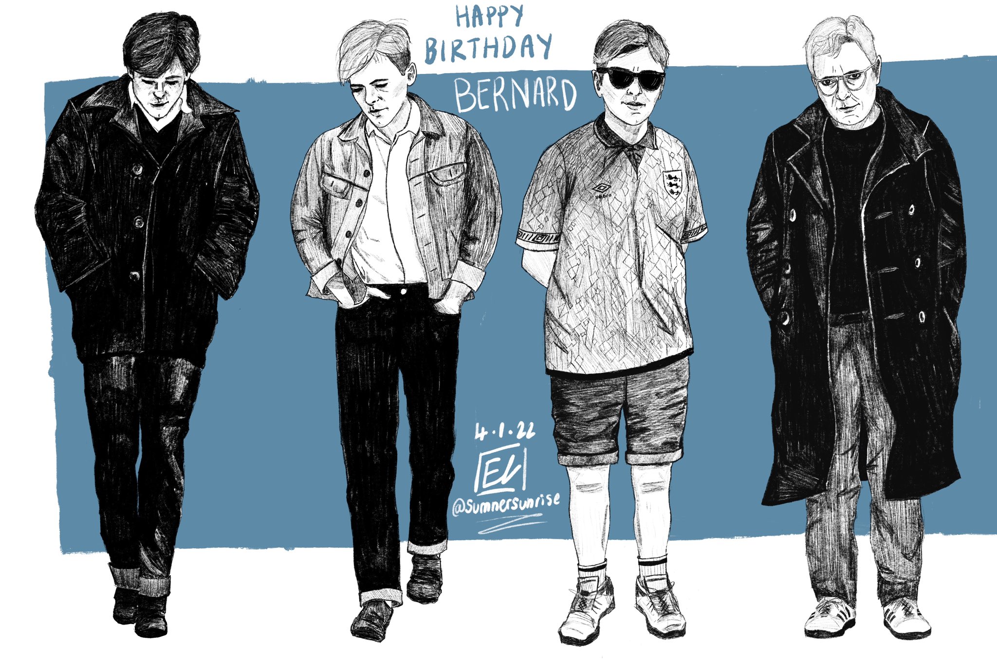 Recycling my art but happy birthday bernard sumner!!!  
