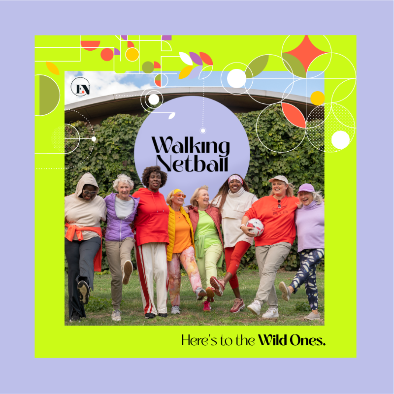 EnglandNetball's tweet photo. A fresh new look for the new year 🤩 

Fun 😅 
Friendship 🤗
Experiences ✨
Memories 💭 

Be part of the brilliant Walking Netball community in 2023 ⬇️