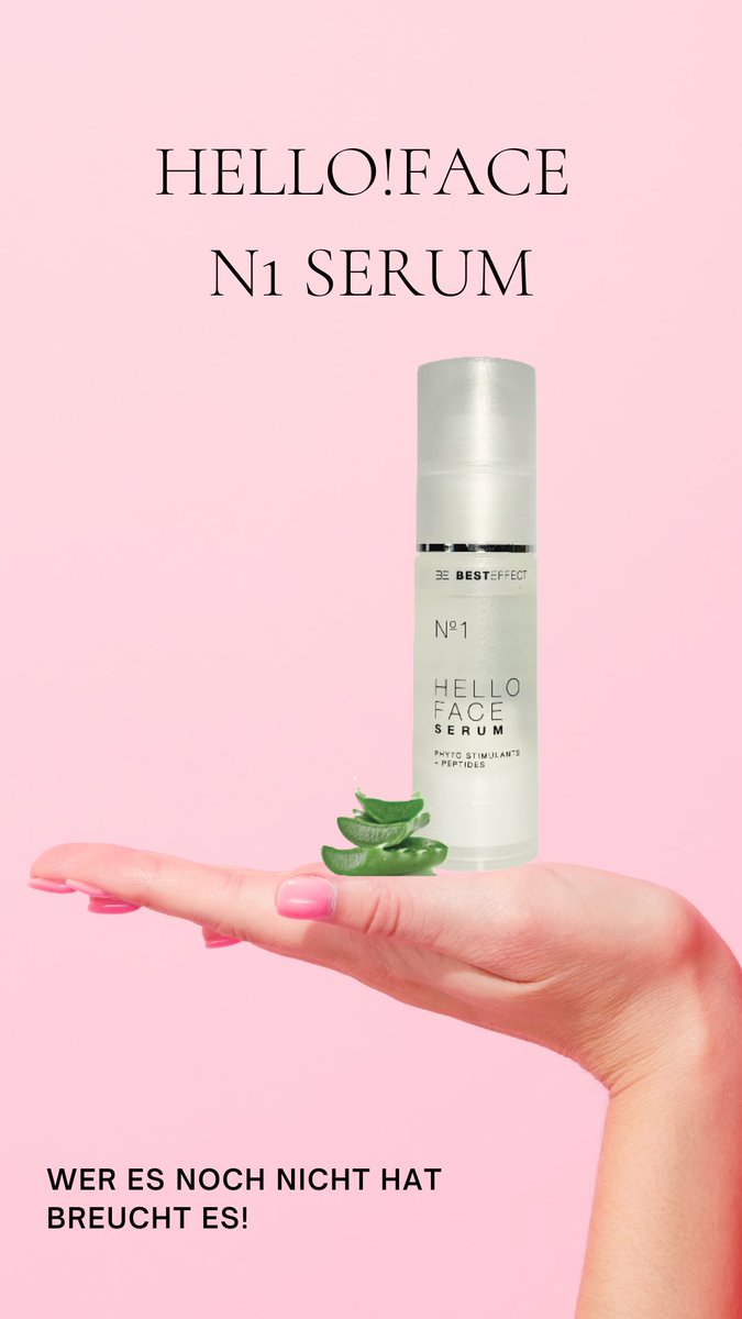 Hallo!Face Serum N1🤩 
Der Spezialist für trockene Haut!

Wertvolle Hyaluronsäure und Antioxidantien verhelfen Deiner Haut zu mehr Festigkeit und Glätte.
Hautverwöhnende Pflegestoffe verleihen Dir einen strahlenden Teint.