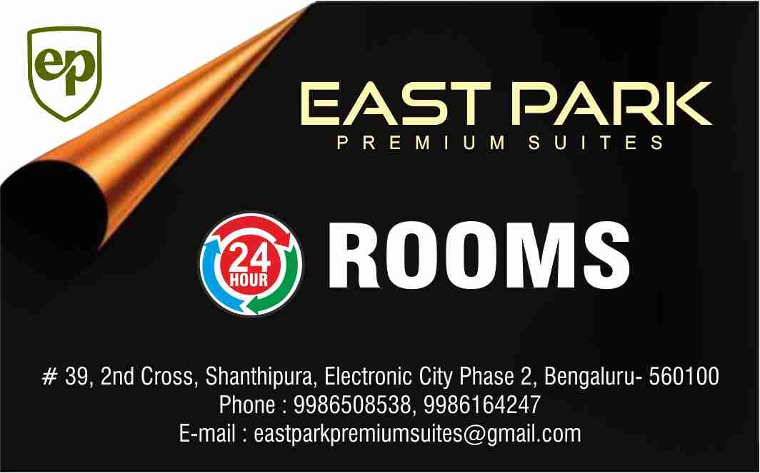 Hotel EastPark Premiumsuites
<a href="/hoteleastpark/">Hotel EastPark Premiumsuites</a>

Premium Suites  located at Electronic City 
Ph : 9986164247
Email : eastparkpremiumsuites@gmail.com

#hotel #eastpark #bangalorehotels #premiumsuites #hoteleastpark #suites #bangaloresuites