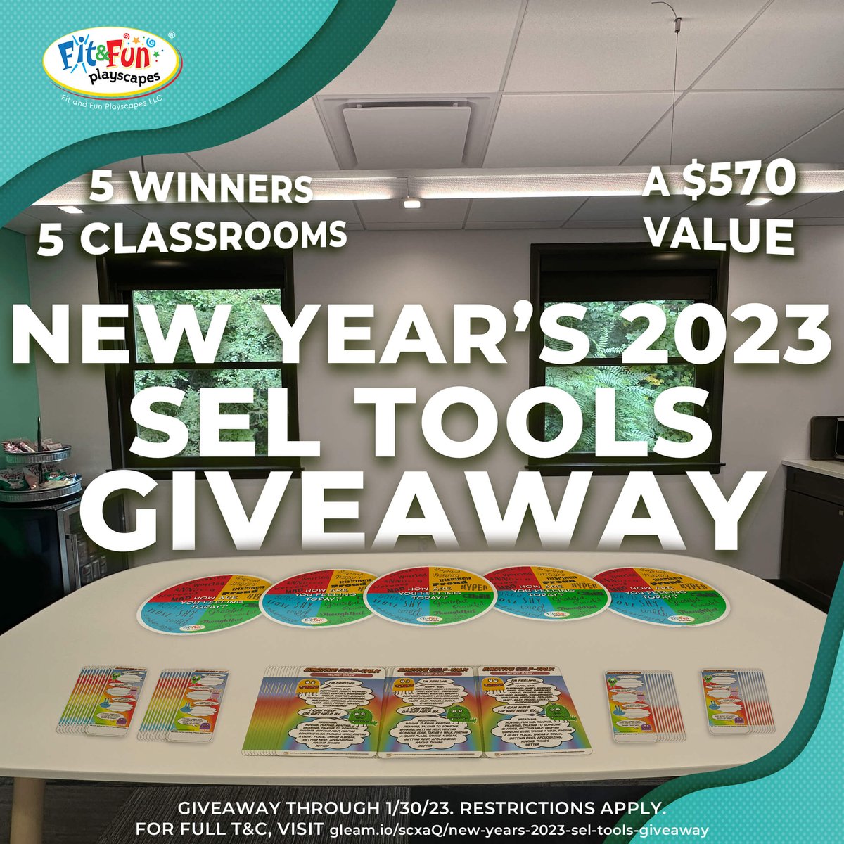 It's only right to ring in the New Year with a new giveaway! This time, FIVE lucky #teachers will get an #SEL Tools package to refresh their classrooms! Enter now here🏃‍♀️ hubs.la/Q01w_KgN0 

#socialemotionallearning #teachertwitter #education #mentalhealth #schoolcounselor
