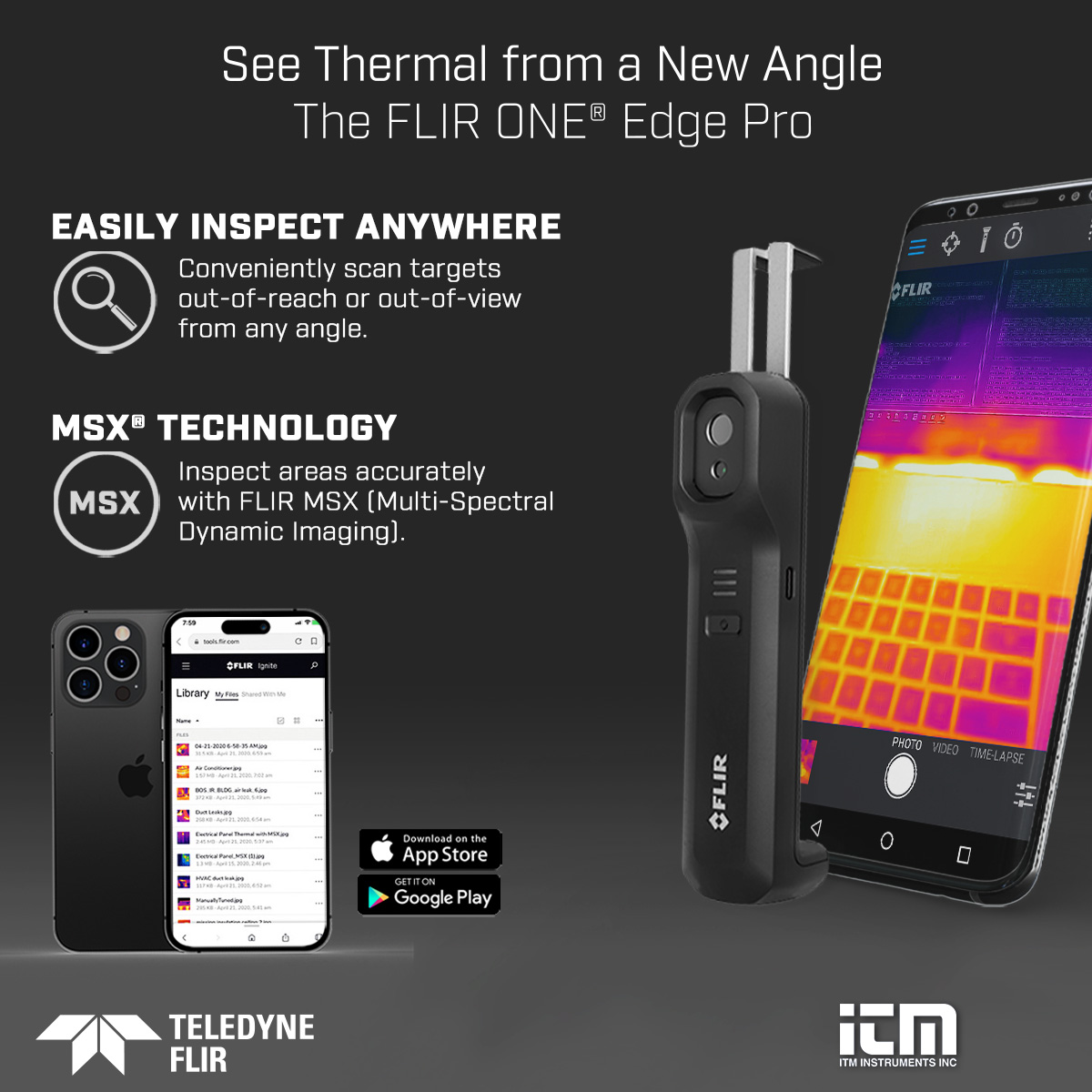 ITMinstruments's tweet image. This winter season, bring the heat anywhere with the FLIR ONE Edge Pro thermal imaging camera! 
bit.ly/ONEEDGEPRO-ITM 

#winter #season #heat #thermalimaging #camera #innovative #technology #flir
