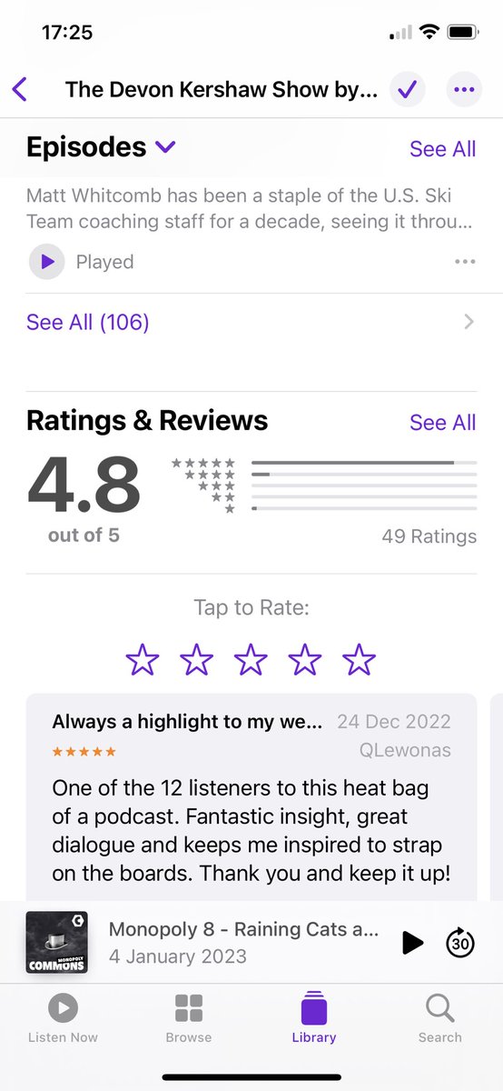 You just know that one guy who gave the <a href="/devonkershaw/">Devon Kershaw</a> and @Nat_Herz a 1 star review on the pod was Calle Halvarsson.