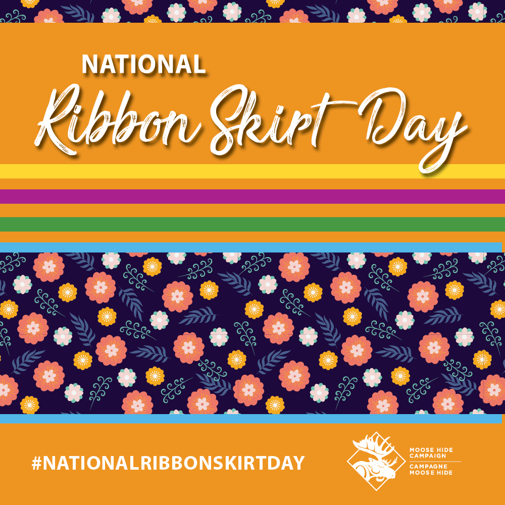 National Ribbon Skirt Day is an opportunity to learn more about and to celebrate Indigenous cultures, traditions, histories, and contributions to Canada.

#NationalRibbonSkirtDay
#RibbonSkirt
#Reconciliation