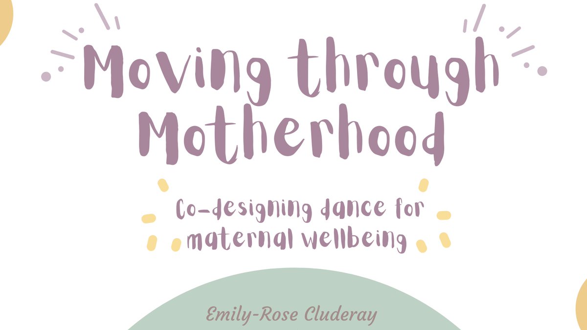 Hey there Tweeps! I'd like to start disseminating my PhD research and am looking for publications and/or conferences that would be interested in work discussing arts-based interventions for maternal wellbeing. Bombard me with your suggestions! #ArtsHealth #MaternalMHMatters