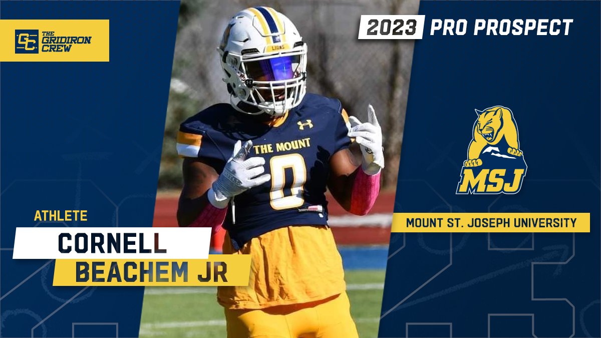 ⚠️ Attention Pro Scouts, Coaches, and GMs ⚠️

You need to look at 2023 Pro Prospect, Cornell Beachem Jr <a href="/cornelljr_1/">Cornell beachem jr</a>, an ATH from <a href="/MSJ_FB/">Mount St. Joseph Football</a>

#2023ProProspect #DraftTwitter #NFLDraft #CFL #XFL #USFL #ProFootball 🏈

👀 See our Interview: thegridironcrew.com/cornell-beache…