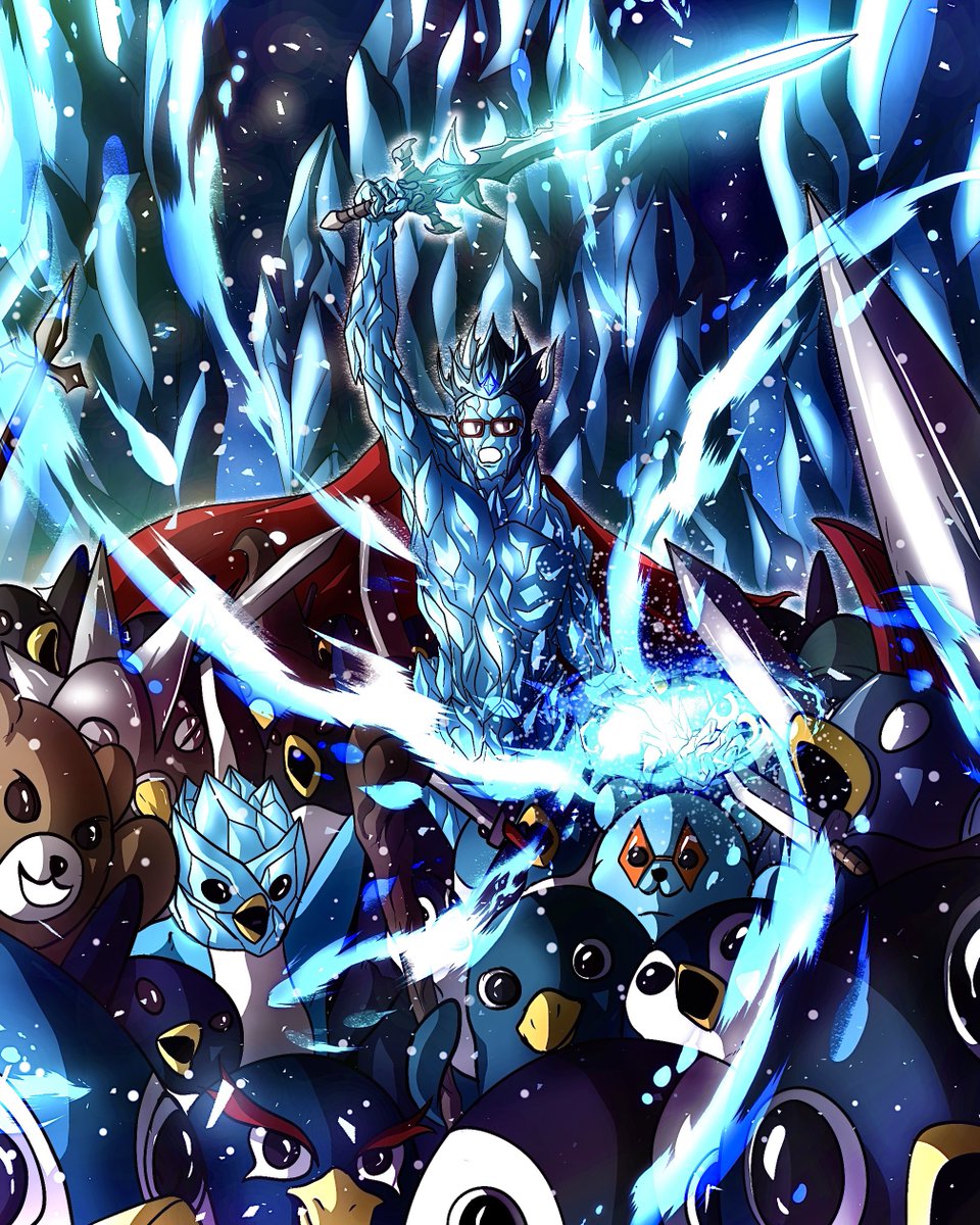 You've all heard the legend about the warrior stuck in his ice castle, haven't you? 

He decided to get out of it to fight the Iron Penguin and his army who decided to storm his castle.

The ice warrior <a href="/icebergy/"></a> joins the battle and he didn't join it without backup