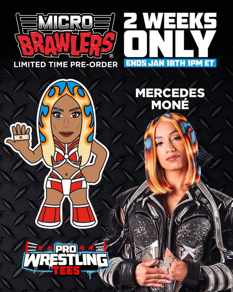 WrestlePressUK's tweet image. .@PWTees for a limited time only presents @MercedesVarnado #MicroBrawler

⭐️ Available for 2 Weeks Only ⭐️

⏳️ Until Wednesday 18th January 

⬇️ PRE ORDER ⬇️
🛒 pwtees.co/3Z9wQ4k

#mercedesmone 
#sashabanks 
#pwtees 
#prowrestlingtees 
#WrestleKingdom 
#WrestlingCommunity