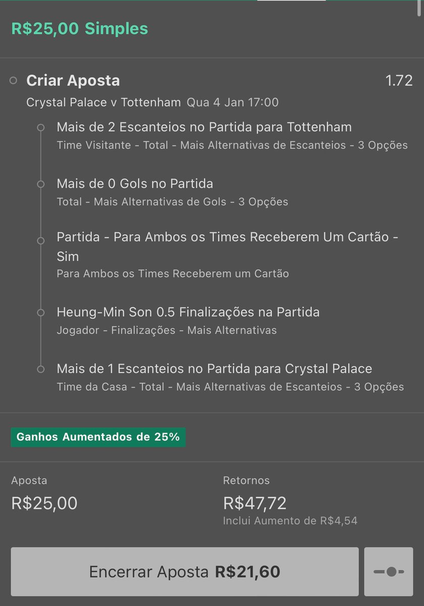ninjaa_tips's tweet photo. Fala galera, vamos começar a soltar algumas tips por aqui tb! A primeira vai ser a no jogo do Crystal Palace x Tottenham! Chama esse Green #NinjaTips #Green #Bet365 https://t.co/GHbhEUPYVs