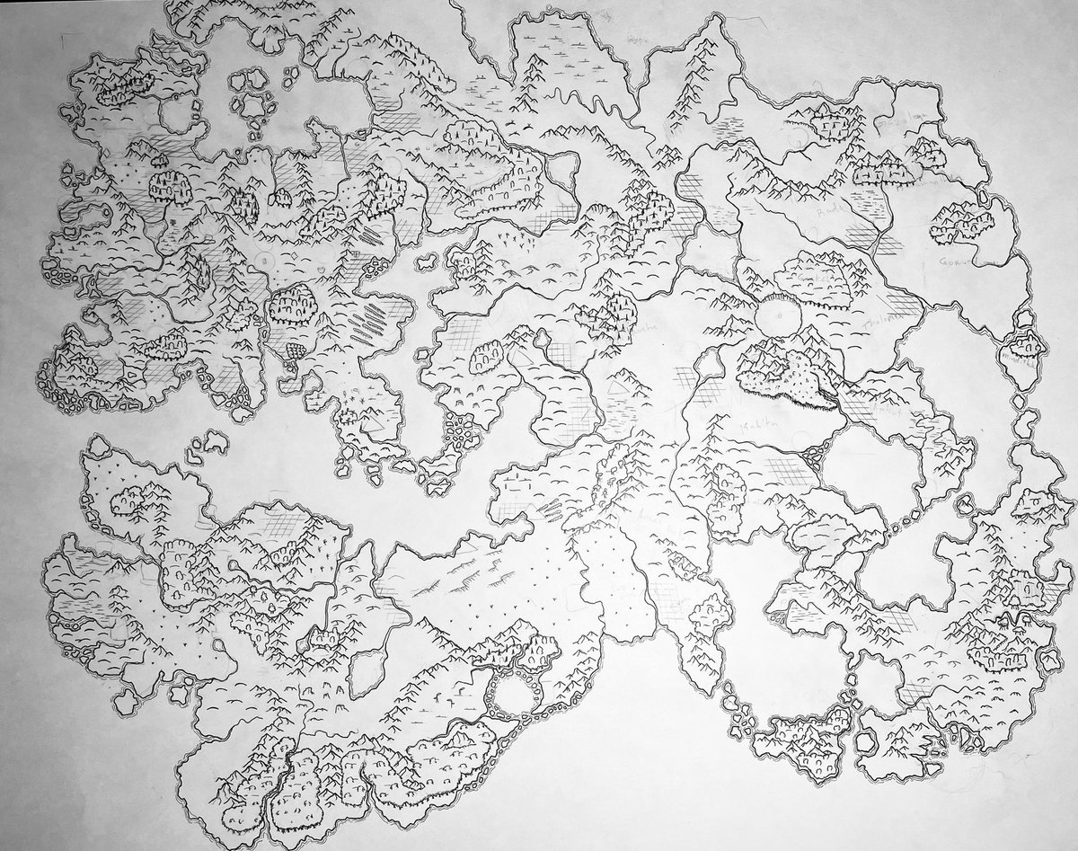 AndrewDMth's tweet photo. @RoboftheHayes The first is a map made for in-book and ebook legibility. The second is the by-hand pen & ink version (WIP I’ll be completing over this month.) #shamelessplug #availableforcommissions https://t.co/sdraX9OthI
