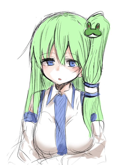 早苗さんも描きたかったから描いた 