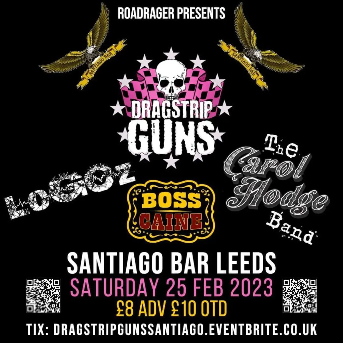 LoGOz_UK's tweet photo. 2/2 Then @RoadRagerMusic presents @DragstripGuns @carolxhodge band, #LoGOz & @BossCaine at #santiagobarleeds with some cracking line ups! Also a hometown #Ashington #NE63 gig before these too! Ticket details available on the event flyers above! Cheers 😎🤘
@PeeshNE63 @PaulLoGOz https://t.co/l5f1pDG6Aa