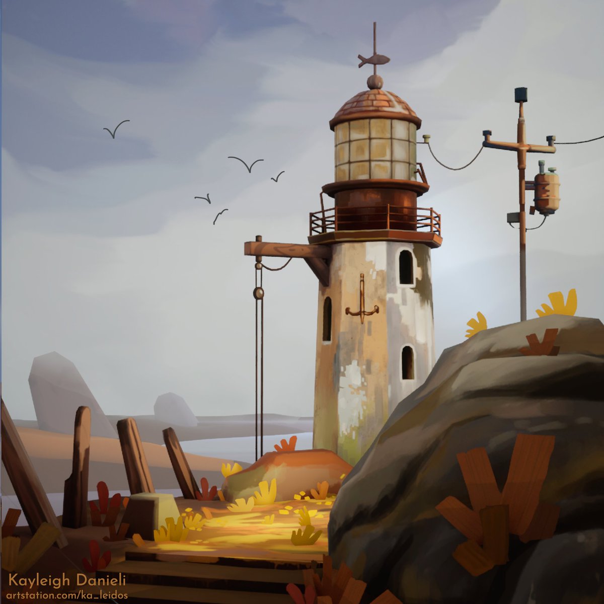 The Lighthouse

This hand painted 3D environment is finished! I loved painting the textures, and am super proud of the final outcome :)

Check it out here: artstation.com/artwork/xYab11

Concept by Tokity János: artstation.com/artwork/3og4nD

#stylized #handpainted #3Denvironment #Substance