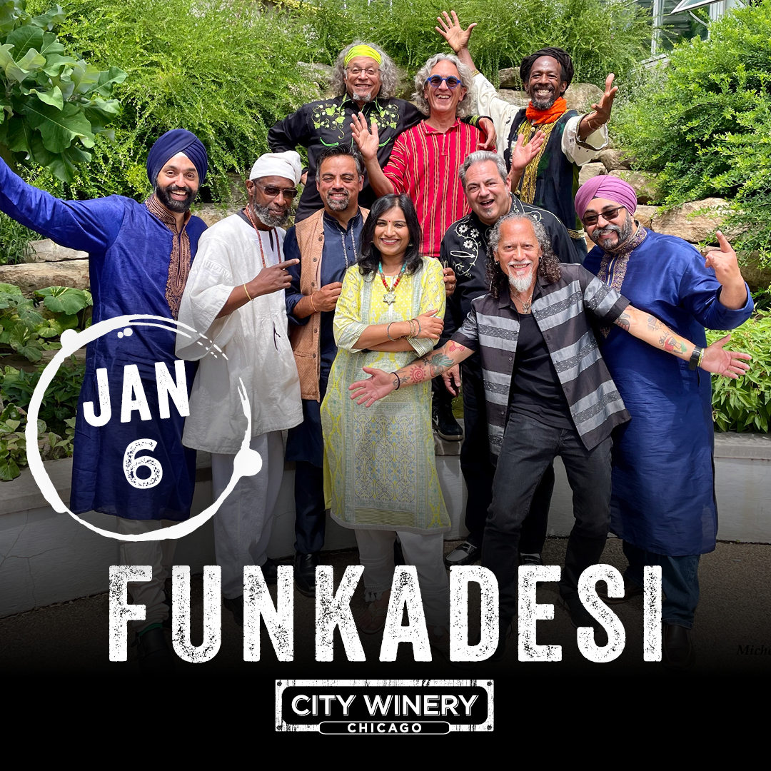 THIS FRIDAY: Funkadesi @ City Winery! Tickets selling fast! - *|citywinery.com/chicago/Online…|*