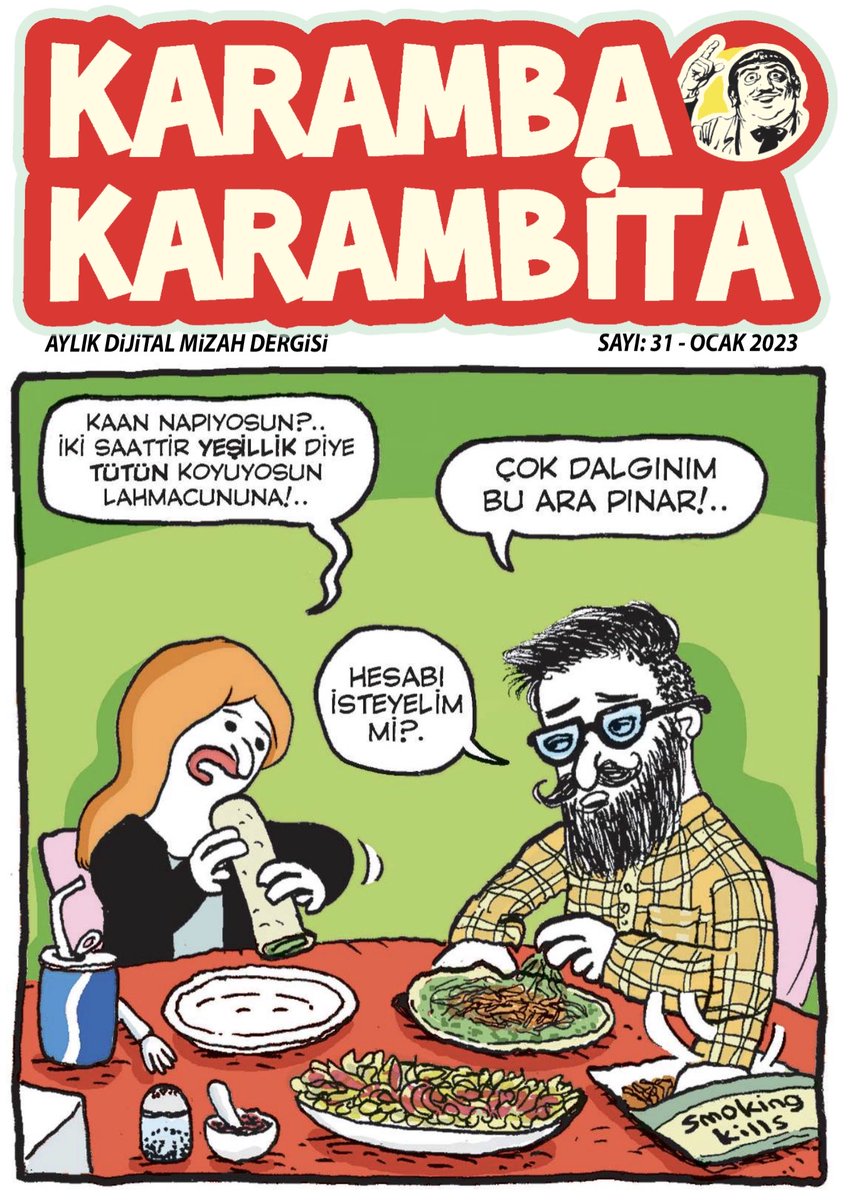 Karamba Karambita Ocak Sayısı yayında  @dergilik uygulamasında ! 
Ücretsiz okumak için: dergilik.app/karamba
#karambakarambita #karambakarambitadergi #dergilik #Ocak#karikatür #mizah #