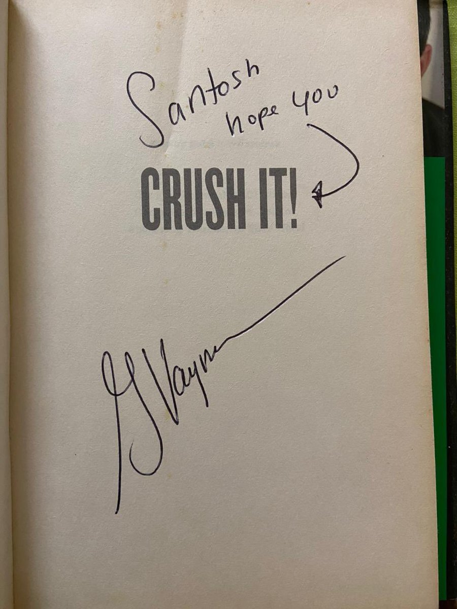 <a href="/garyvee/">Gary Vaynerchuk</a> Me👋 Crushing it since 2010, when you signed this for me in London. 😀

Now running <a href="/FoundershipHQ/">Foundership</a> - Web3 Accelerator 

I would love to connect with your office &amp; do a 5-minute catch-up on how I’m (of course, my team) crushing it in Web3.