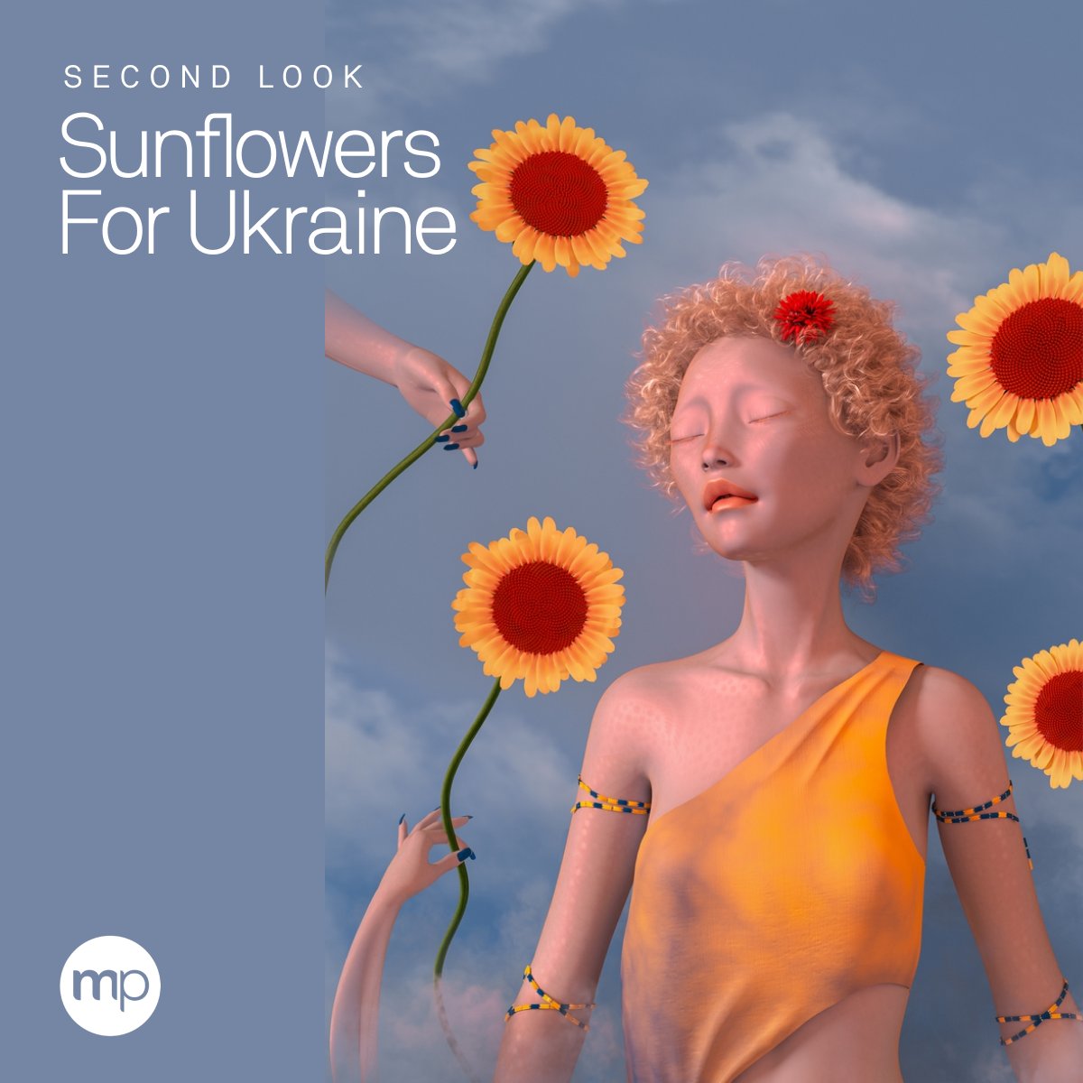 As the invasion of Ukraine by Russia nears its devastating first anniversary, we are resurfacing art created to support the Ukraine Red Cross.

These works by <a href="/FiveTimesNo/">NoNoNoNoNo.eth 🐱💎🎨</a> <a href="/GretaBrat_/">gretabrat</a>,  <a href="/Ghogeelustrator/">Ghogee 🟠</a>, <a href="/VaeyaMusic/">Vaeya.3d</a>, <a href="/homax_art/">homax</a>, &amp; <a href="/GassanAqel/">GASS</a>

👇 See more:
makersplace.com/drop/sunflower…