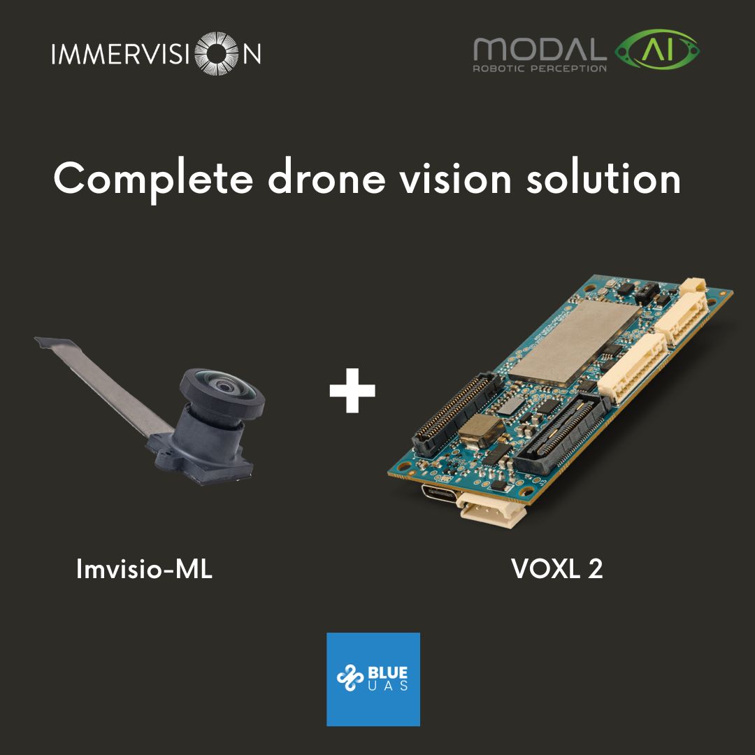 At #CES2023? Interested in the latest #dronetechnology?

Check out our <a href="/modal_ai/">ModalAI</a> Drone Voxl 2 platform demo with integrated DIU 5MP low-light ultra-wide lens.

Book a demo: bit.ly/3G5202j