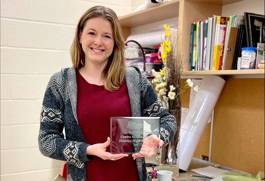 'We couldn’t do it without the help and dedication of our community': Centre Wellington Food Bank recently gave its Crystal Awards to Centre Wellington District High School and Giant Tiger. bit.ly/3ZbOzb9