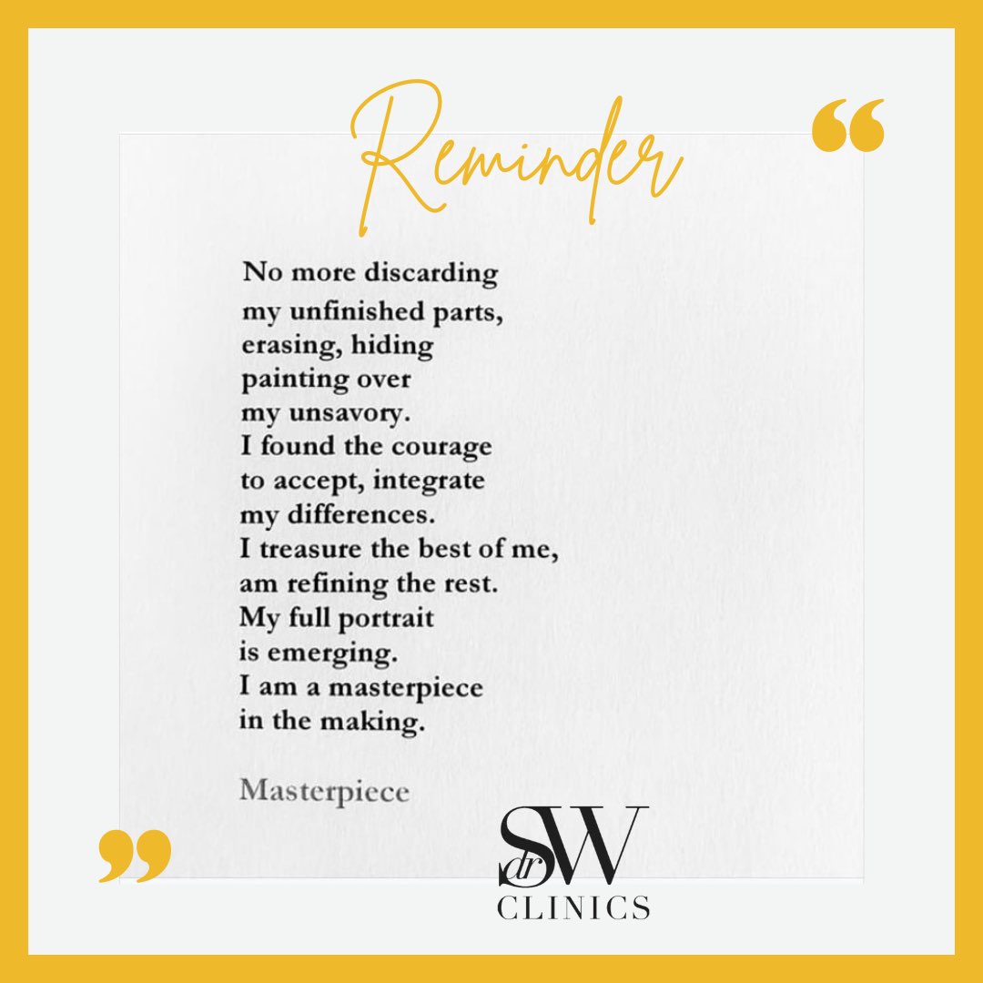 DrSWclinics's tweet photo. You are your own masterpiece! 🎨 

#selflove #2023 #positivity #wellness #mentalhealth #drsw #drswclinics #oconcept #harleystreet #harleystreetclinic #vipdr #pshot #oshot #aesthetic #aesthetics #injectables #filler https://t.co/l0awEoLwm4