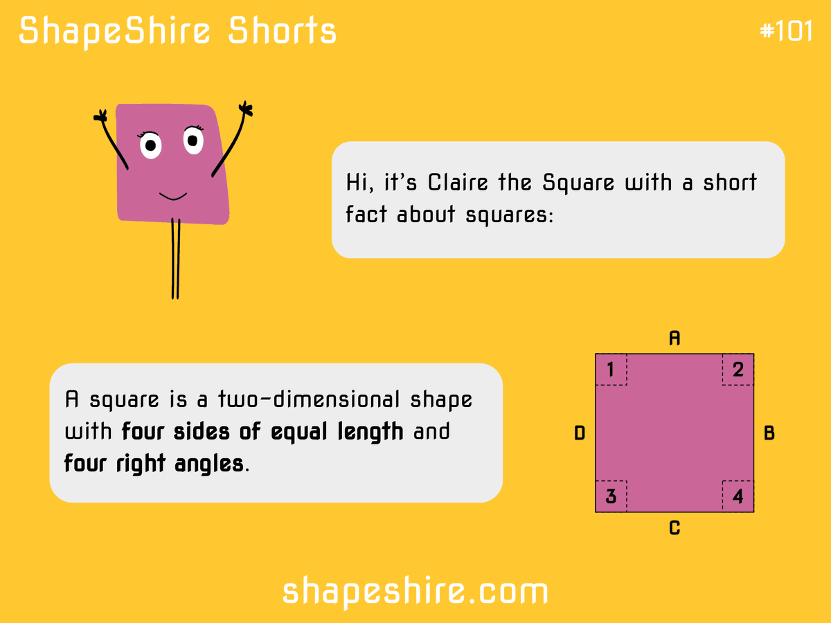 TheShapeShire's tweet photo. Excited to announce our new ShapeShire Shorts series! Every day we'll post a little fact about everything shape related to help kids discover the wonderful world of #shapes

More on https://t.co/BNmECY6jCK

#homeschool #homeschooling #momlife #learning #geometry #shapeshireshorts https://t.co/ws7GX8NwHw