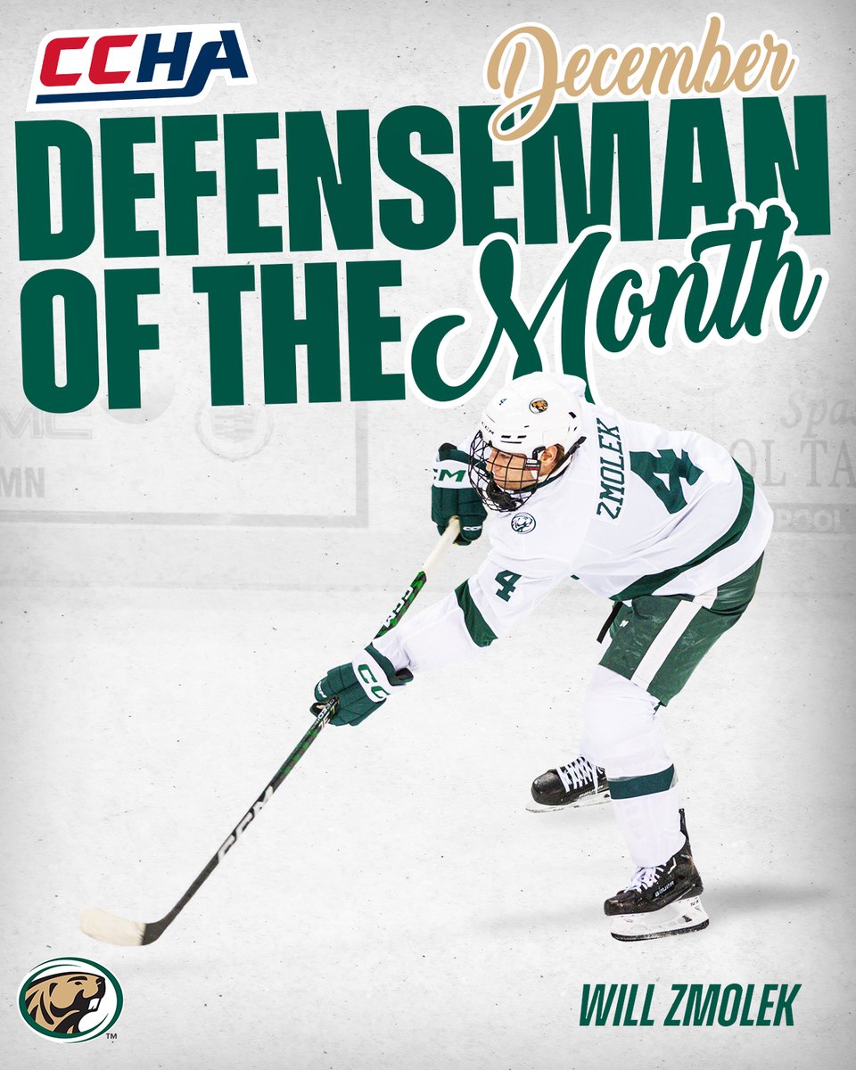 Congrats to our <a href="/CCHAHockey/">CCHA</a> Players of the Month, <a href="/sholly_32/">Mattias Sholl</a> and <a href="/WZmolek12/">Will Zmolek</a>!!

#GoBeavers #BeaverTerritory