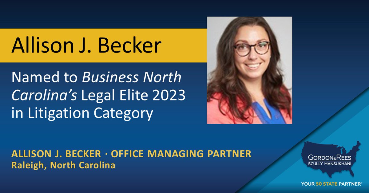 Gordon Rees Scully Mansukhani tweet media