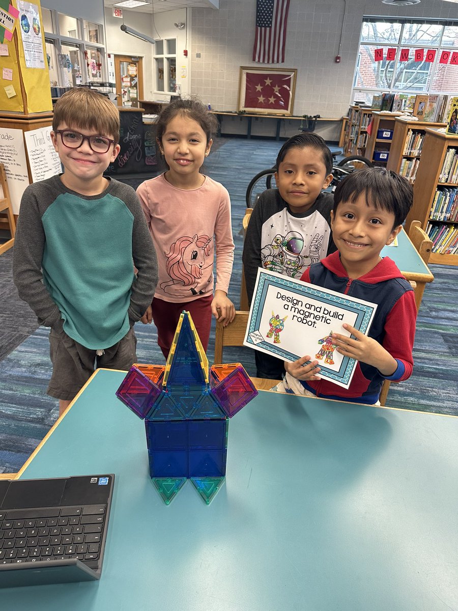 After reading Yasmin the Builder by <a href="/SaadiaFaruqi/">Saadia Faruqi</a> illustrated by <a href="/metahatem/">Hatem Aly</a> we became designers and builders using <a href="/KEVAplanks/">KEVA® Planks</a>  and @PicassoTiles! 🌟 <a href="/MacArthurACPS/">MacArthur ACPS 💫</a> <a href="/DMESlibrary/">MacArthur library</a> #STARSMakerspace #designprocess