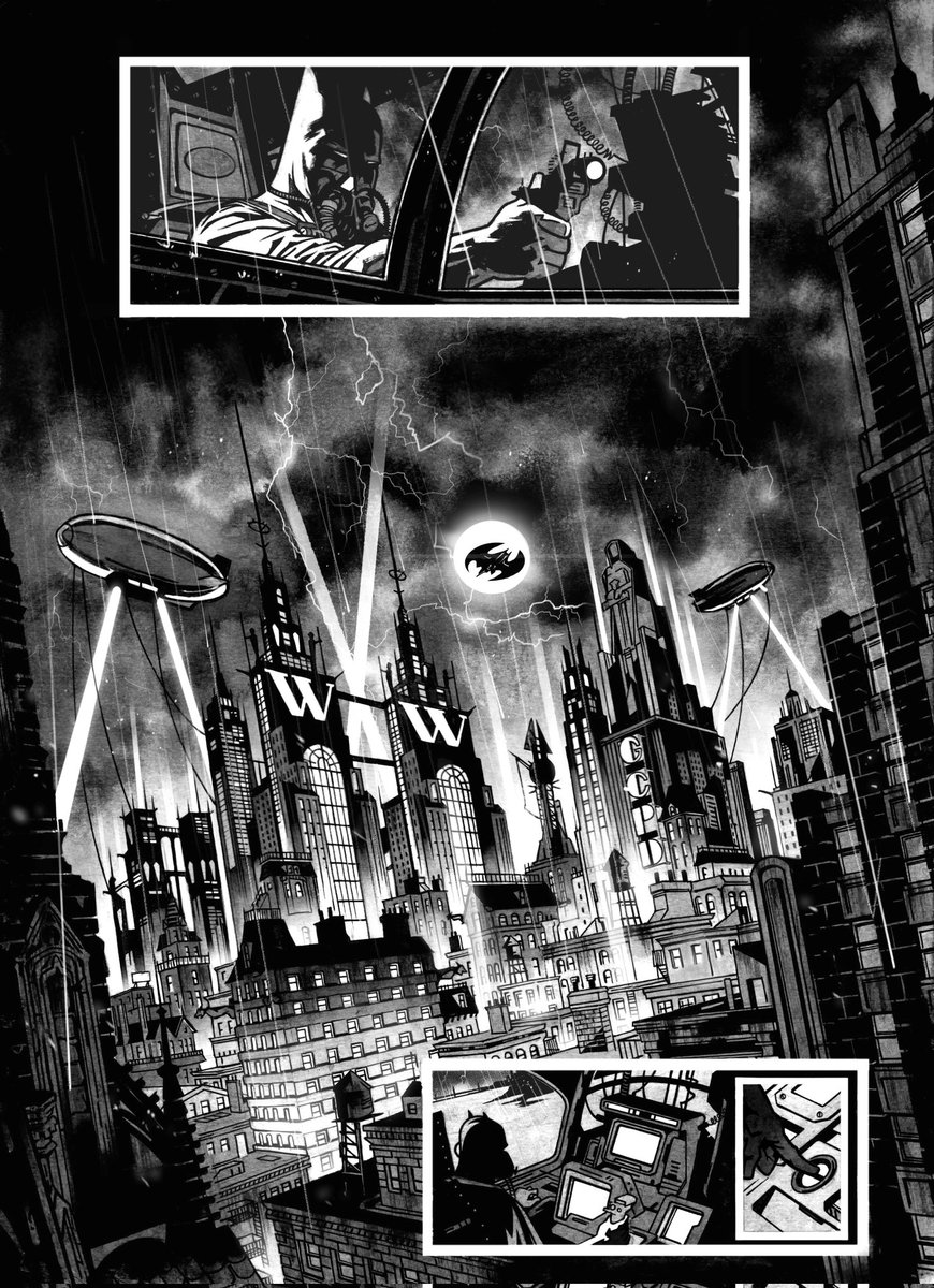 GailSimone's tweet photo. Batman vs. Mr. Freeze samples by @dannyearls16  Page one.

4/ https://t.co/UoXM4GiJ1U