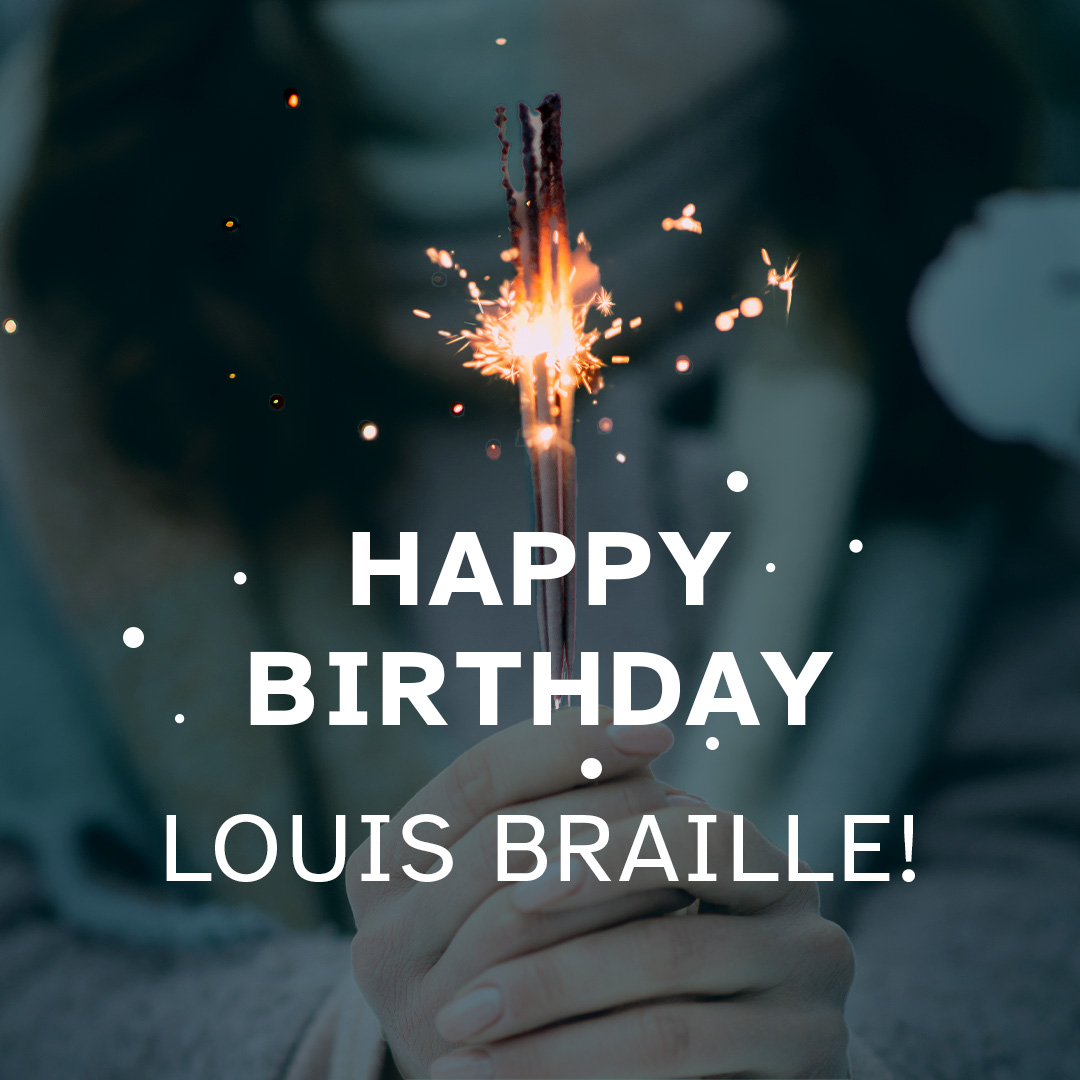 BrailleInst's tweet photo. Today on #WorldBrailleDay, we’re proud to reflect on the very beginnings of braille.

We’re also proud to partner with @HumanWare, who is leading the charge in the assistive technology field.

Happy birthday, Louis Braille! Thank you for the gift of braille. https://t.co/ZeiKRiX51r
