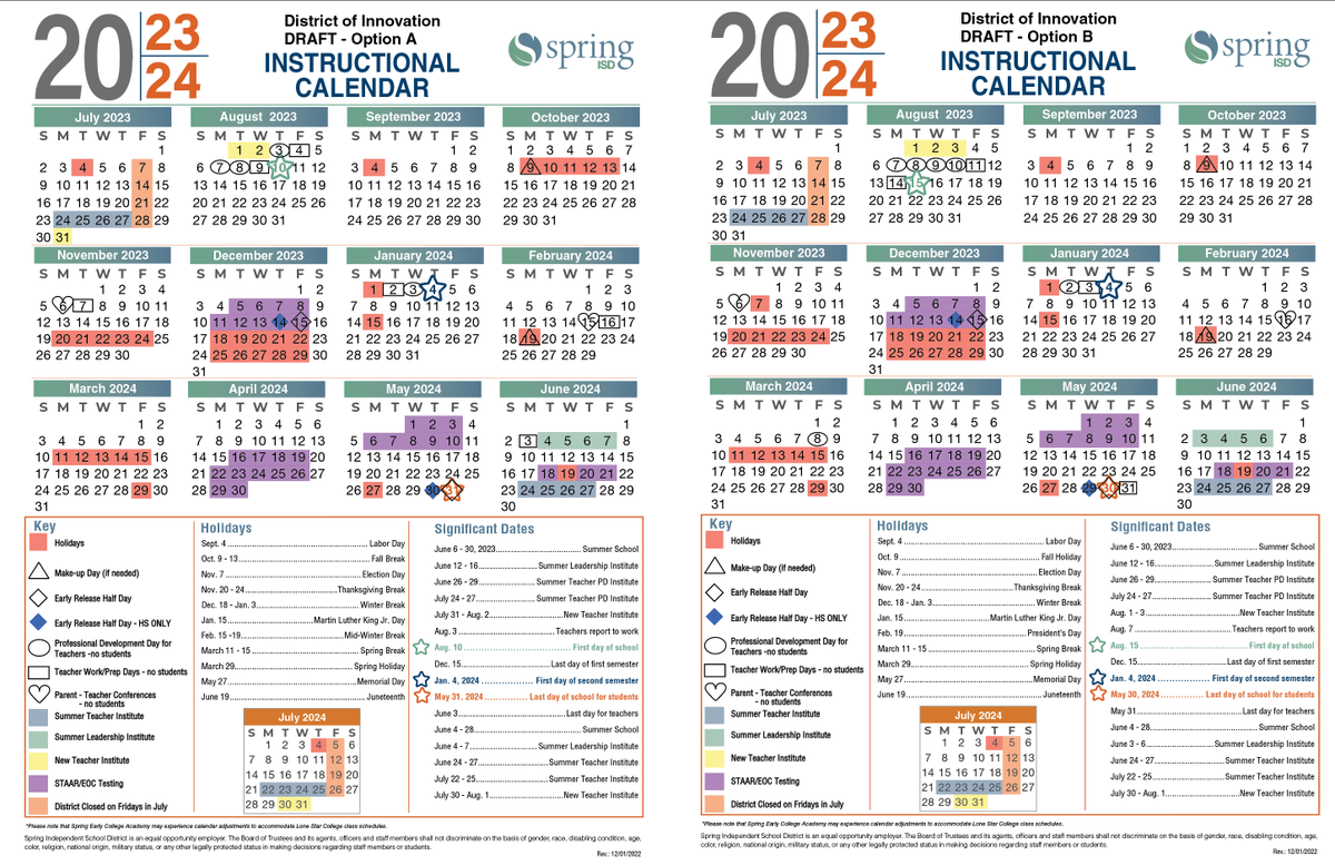 Spring ISD on Twitter: "LAST DAY: Pick your favorite option for the