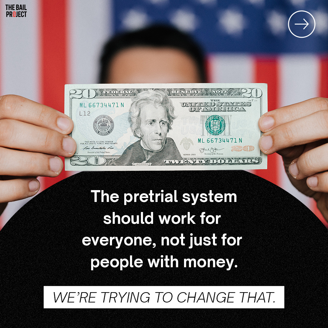 bailproject's tweet photo. Americans have legal rights and incarceration shouldn’t be arbitrary. #DueProcess #8thAmendment https://t.co/leroXaJDmd