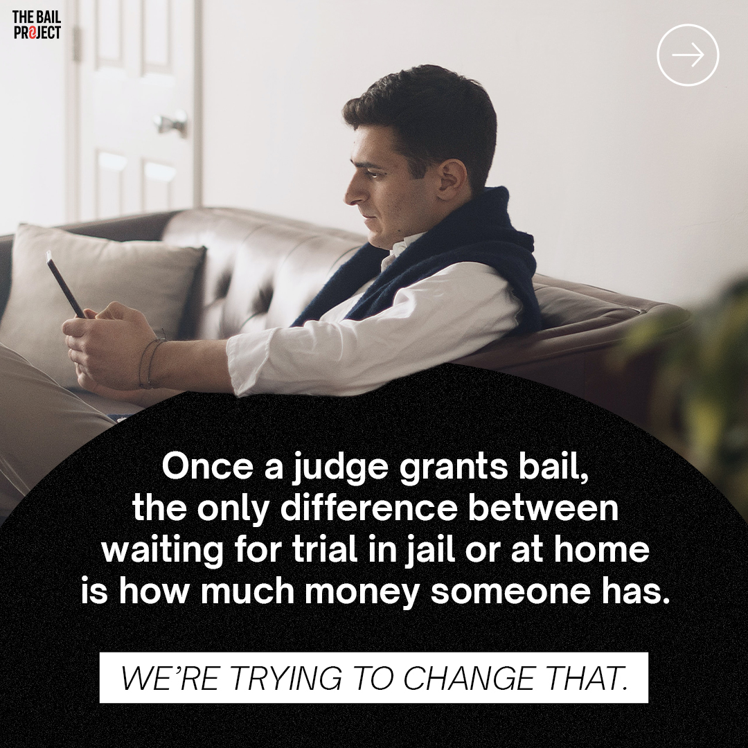 bailproject's tweet photo. Americans have legal rights and incarceration shouldn’t be arbitrary. #DueProcess #8thAmendment https://t.co/leroXaJDmd