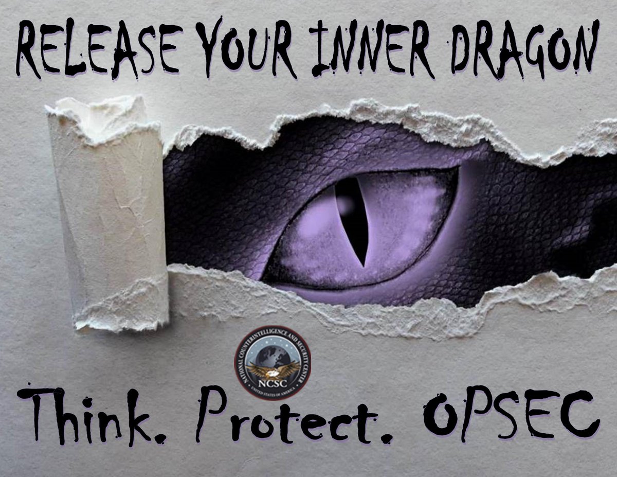 OPSEC MONTH – OPSEC is a systematic process to identify, control, and protect critical information about a mission, operation or activity. The purpose is to deny or mitigate an adversary’s ability to compromise that information. 

 #THINKOPSEC #OPSECMonth2023