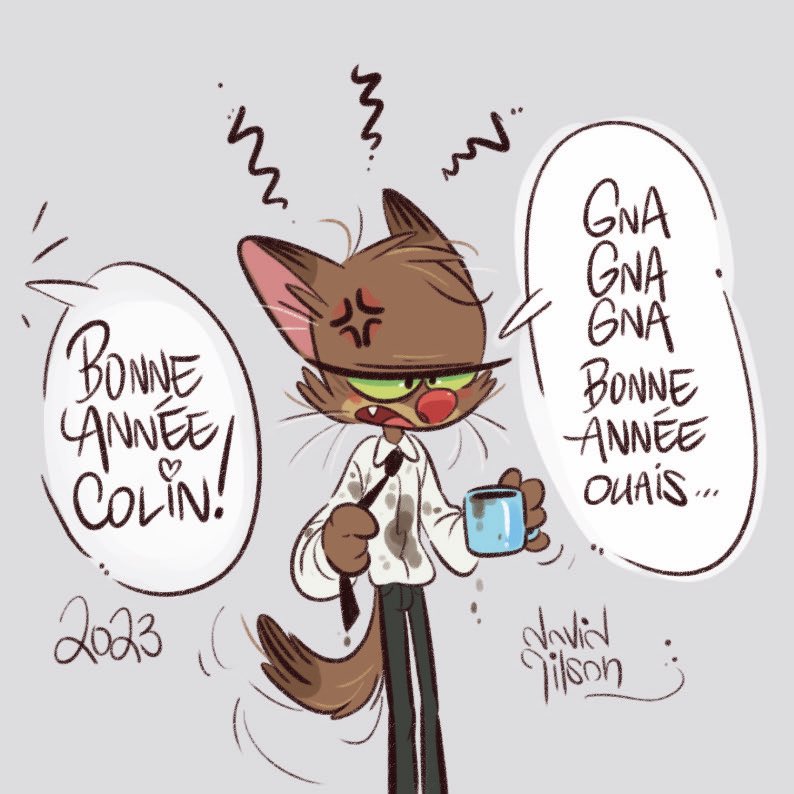 Gnagnagna Bonne Année… 😾☕️😅
#bonneannée #bonneannée2023 #happynewyear #happynewyear2023 #gnagnagna #blahblahblah #colin #colinetlescolocats #colinandthecolocats #dessin #drawing #davidgilson