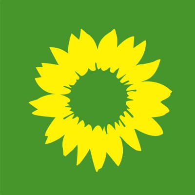 NicoBludau's tweet photo. Die wenigsten wissen:
Die Sonnenblume im Logo der Grünen ist eigentlich das abstrahierte Schaufelrad eines Braunkohlebaggers. https://t.co/wb8329MorD