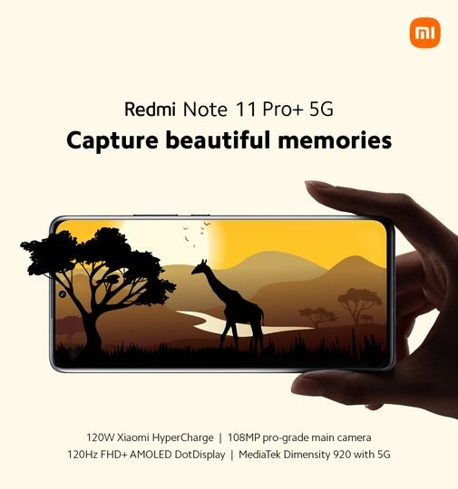 Xiaomi_Kenya's tweet image. #RedmiNote11ProPlus5G 120Hz FHD+ AMOLED DotDisplay deliver razor-sharp graphics and vivid colors that look great no matter where you look.