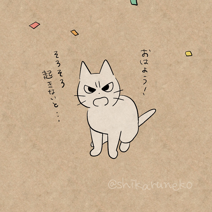 本日1月5日は「しかるねこ」の誕生日🎉おかげさまで5周年を迎えました!いつもありがとうだよ🐾 