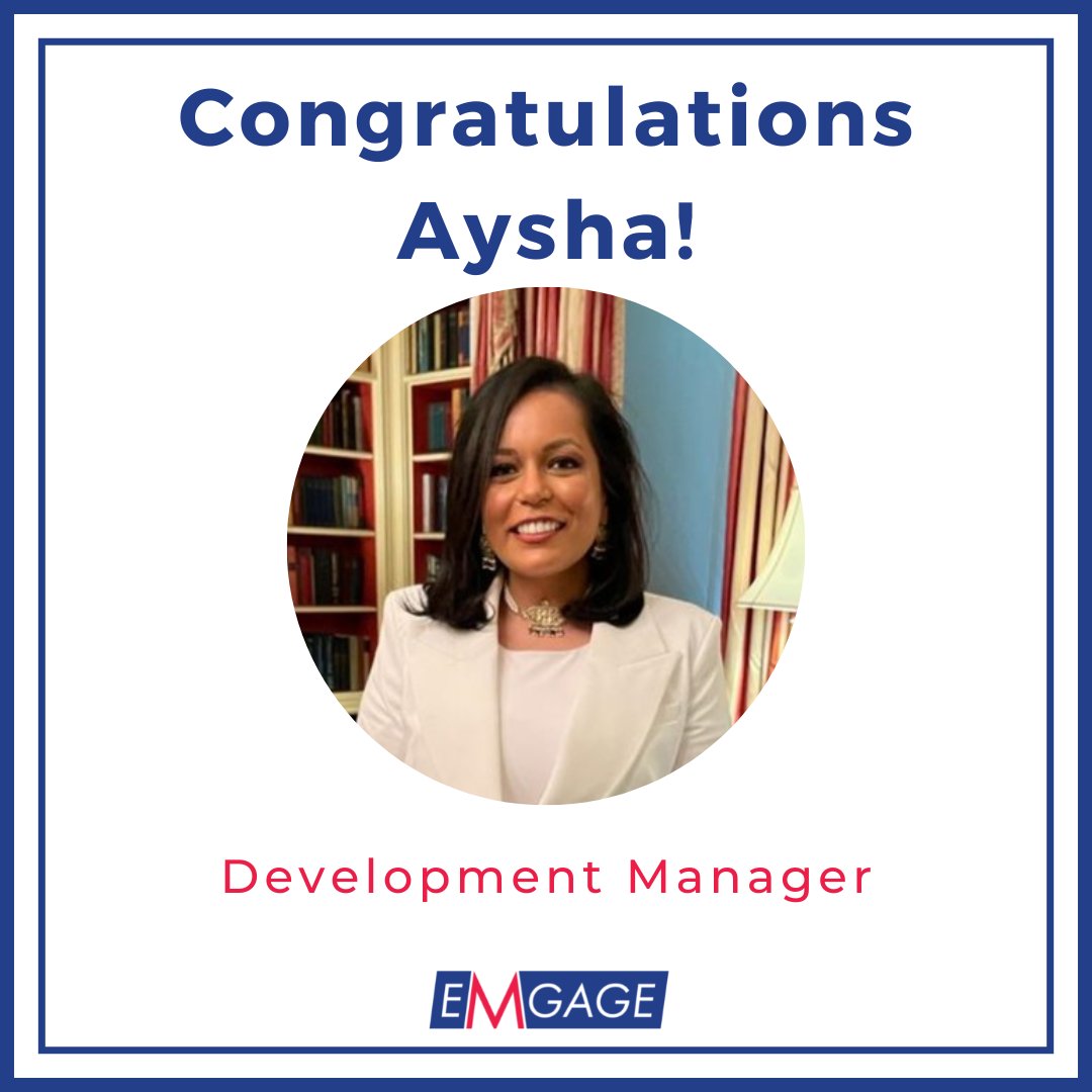 Join us in congratulating <a href="/ayshananigans/">Aysha Ahmed</a>: Our new #Emgage Development Manager! Aysha has been with us for six years and we know she will continue to excel in her new position. emgageusa.org/press-release/…