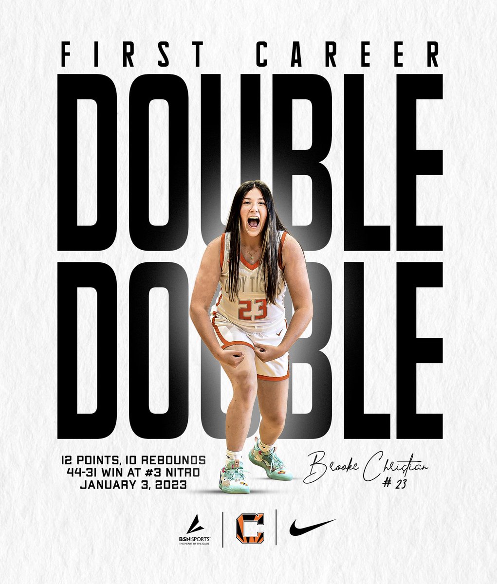 We’d like to congratulate <a href="/brookec2025/">Brooke Christian</a> on her first career double-double! Brooke tallied 12 points and pulled down 10 boards in the win at AAA #3 Nitro last night! 

#WeOverMe