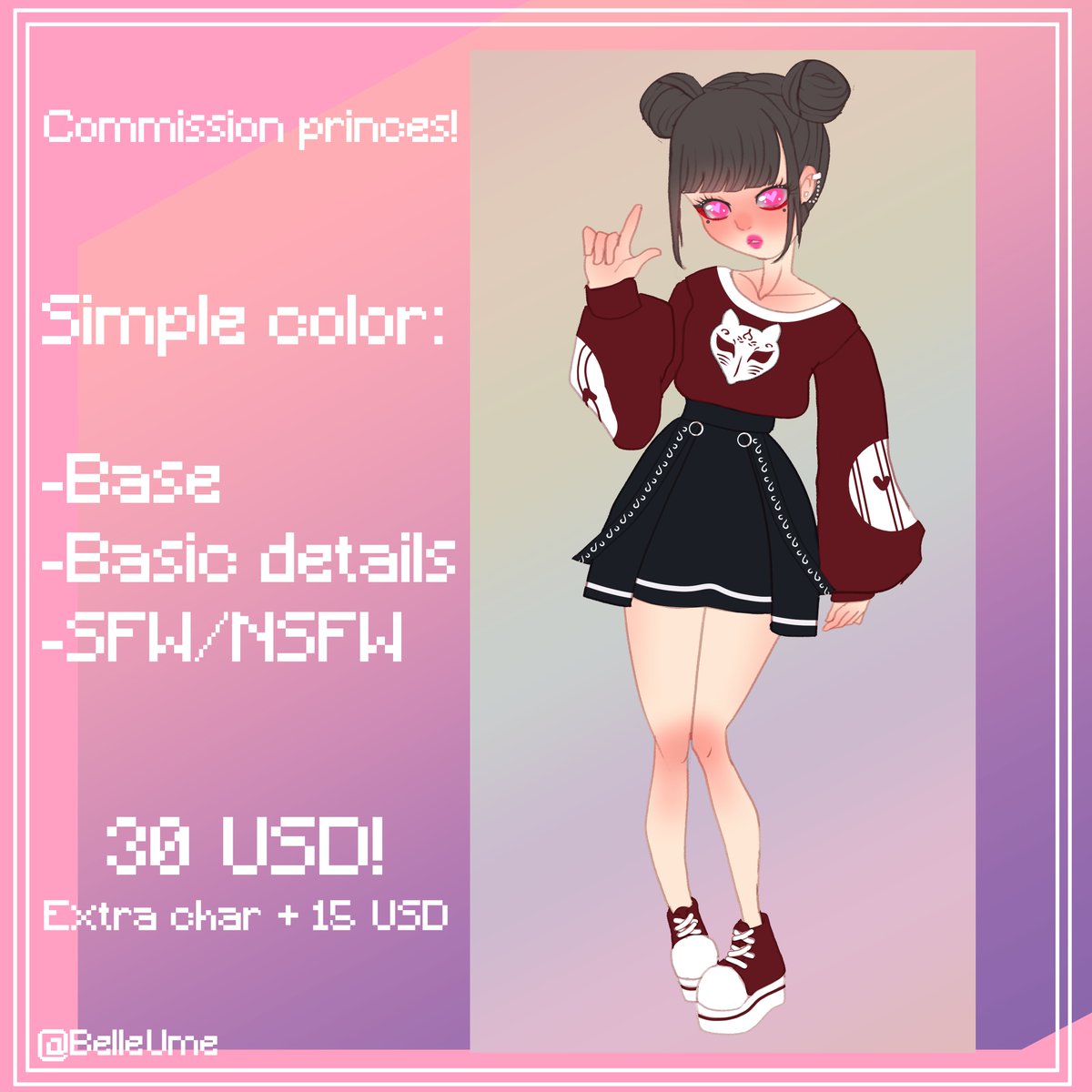BelleUme's tweet photo. Commissions are open!!! https://t.co/DRlmIEevuq