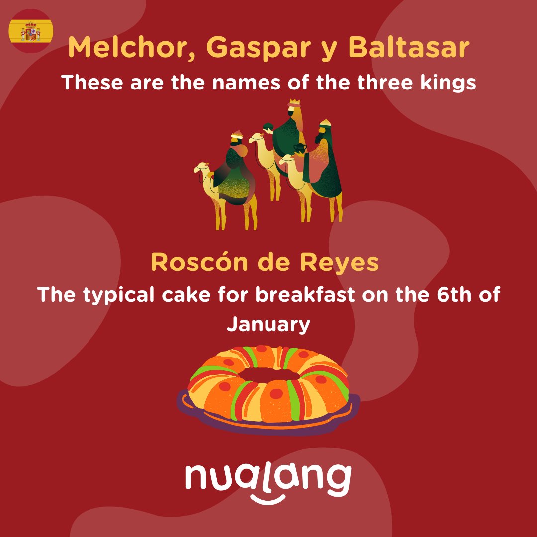 Did you know these Spanish Traditions?😲

Learning a language is not just about the language, but the culture🌎️

#edtech #languagelearning #languageteacher #teachertwitter #learnSpanish #Spanishculture #español #multilingual #langchat