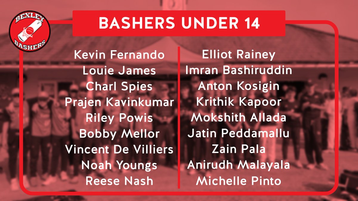 KentCricketDev's tweet photo. ⚠️Area Squad Announcement⚠️
Welcome to the ACP all those selected for the @BexleyBashers 2023 Squads! @TOPcricketUK https://t.co/FAwCOKoFZT