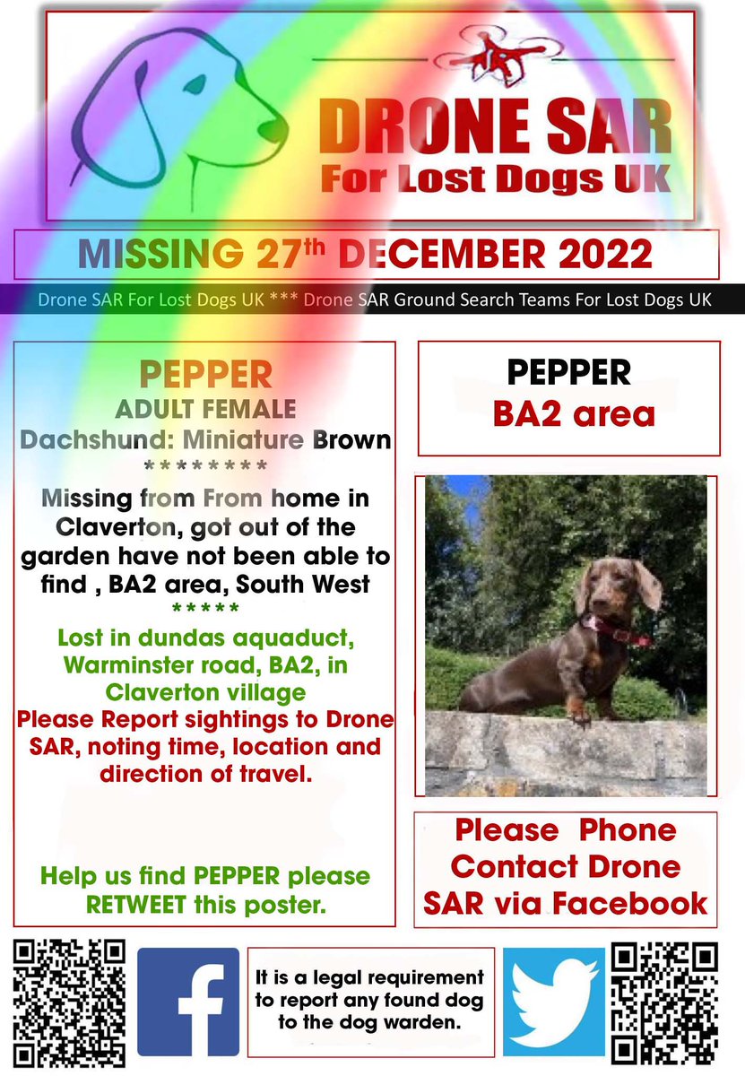 sar_dogs's tweet photo. #RIPPepper Sadly Pepper didn't make it back home, our hearts and thoughts go out to his family at this sad time π’π #RIP #RainbowBridge #DroneSAR https://t.co/YNzrHGA2PI