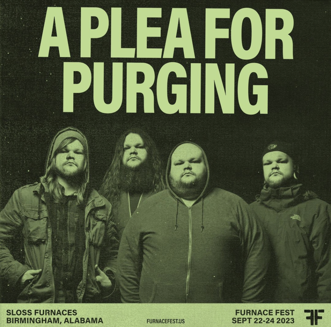facedownrecords's tweet photo. A Plea For Purging have just been announced for @FurnaceFest 2023!

Tickets here: https://t.co/epCLup8moL https://t.co/0KHjTp8Q27