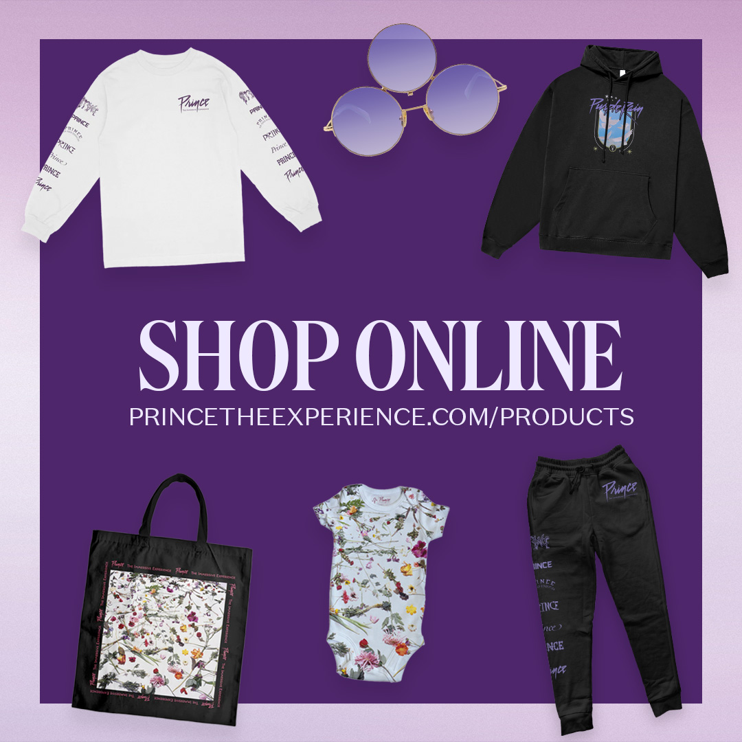 Thank you, Chicago! Although we've physically closed our doors, our collection of exclusive Prince: The Immersive Experience merch will remain available in the online store. Visit us anytime at princetheexperience.com.